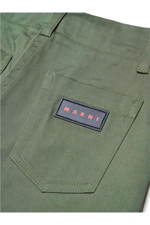 green cotton trousers MARNI KIDS | M01217M00T20M540